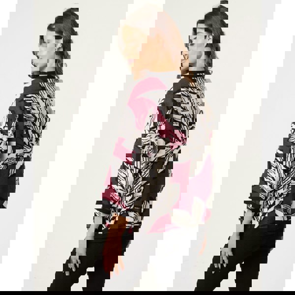 Blue Vanilla Flower Pattern Jumper