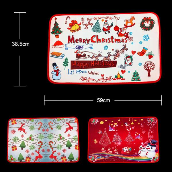 38.5 x 59cm Christmas Doormat with Soft Non-Slip Backing for Indoor and Outdoor Entrances image 8