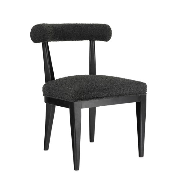 Furniture Edit Palla Black Boucle Dining Chair