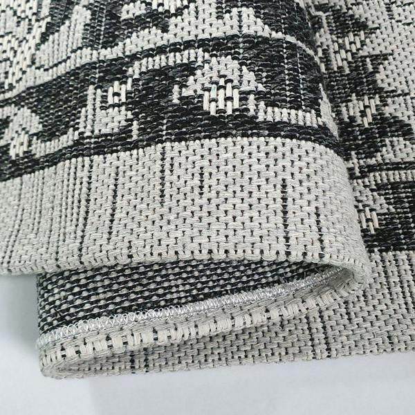 Cotton Rug Runner Grey Black Oriental Rug 100% Natural Large Small Flatweave Washable Carpet Living Room Bedroom Mat