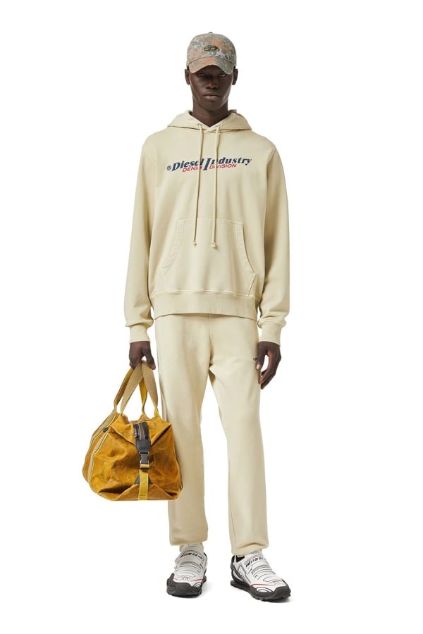 Diesel Industry S-Ginn Hood-Ind Hoodie - Beige