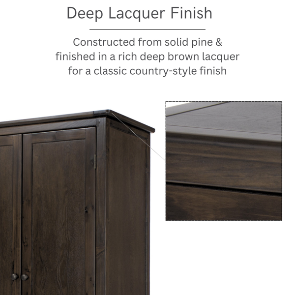 Core Products Boston 2 Door & 1 Drawer Wardrobe