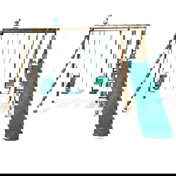 Soulet Colza Wooden Swing Set with Slide