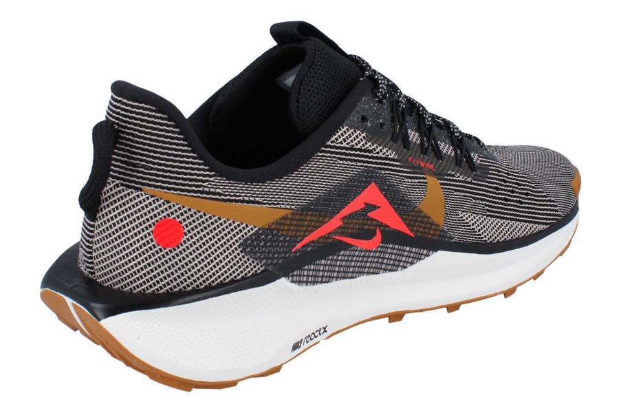 Nike Reactx Pegasus Trail 5 Mens Running Trainers Dv3864 Shoes  009 - Black Desert Ochre Fir 009 - Photo 2