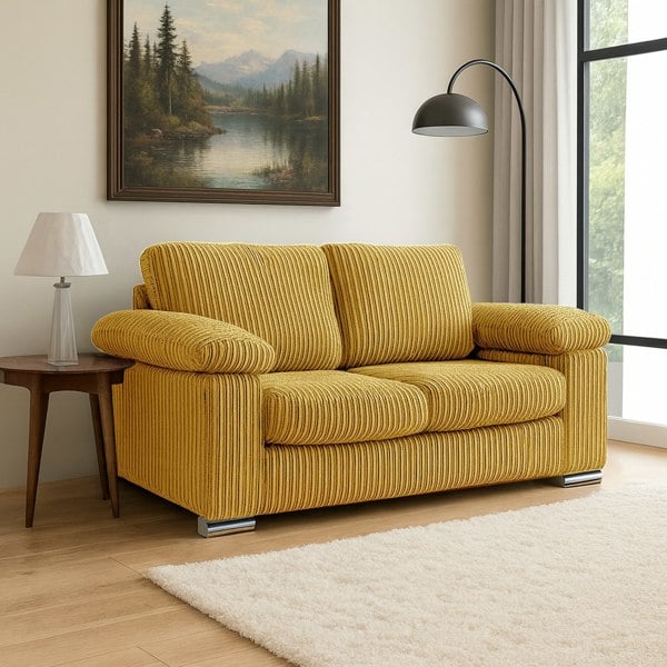 Furnishings For Less Delta Full Jumbo Cord 2 Seater Sofa