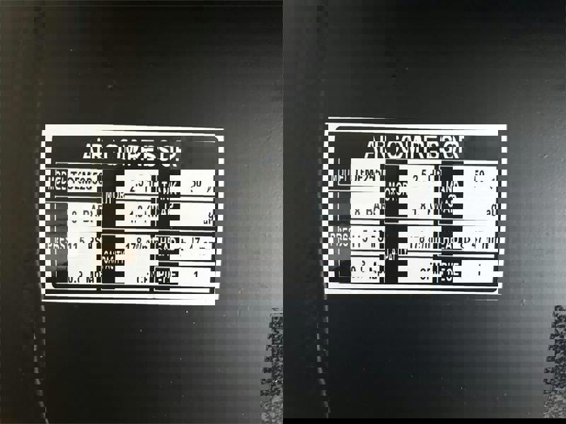 Portable Electric Air Compressor 50L 178LPM 8 BAR / 115PSI (2.5HP 1.8KW Lightweight Garage Workshop)