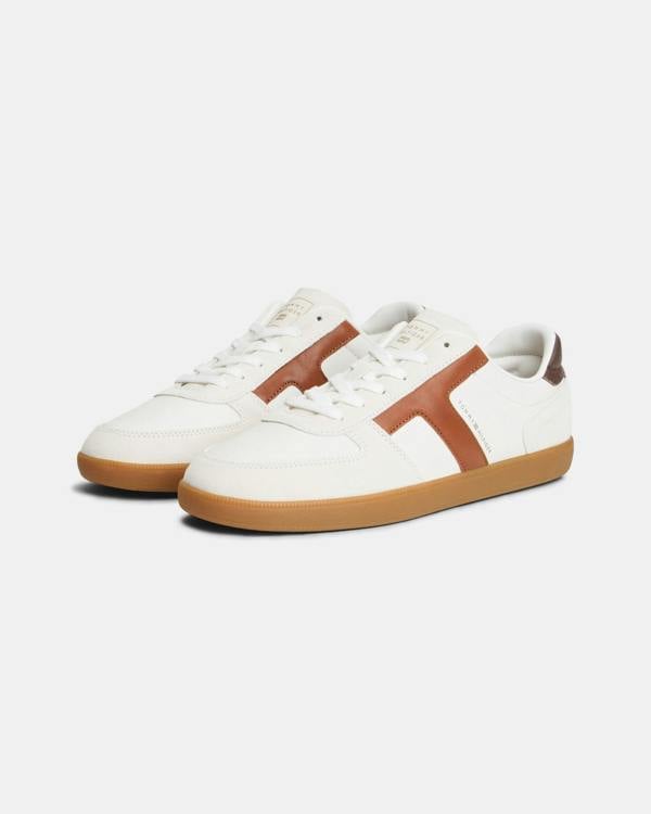 Tommy Hilfiger TH Tribeca Mix Mens Trainers - Ecru