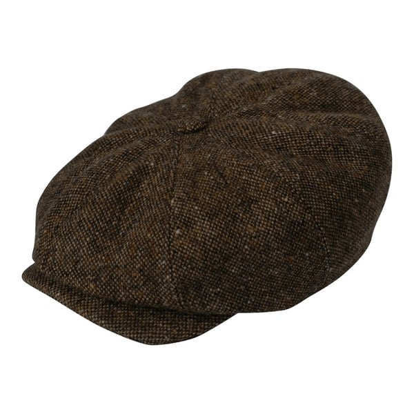 Gamble & Gunn Molloy & Winter Grass Brown Sons Irish Donegal Tweed British Made Button Top Cap