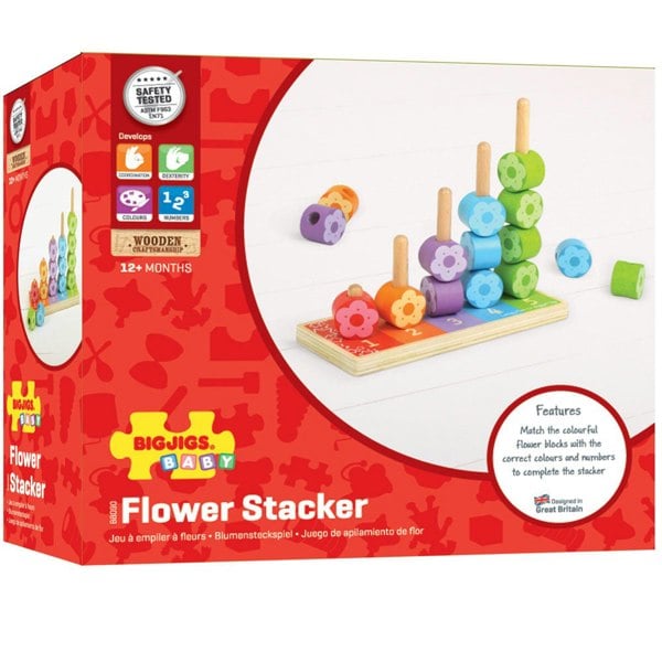 Bigjigs Toys First Flower Stacker