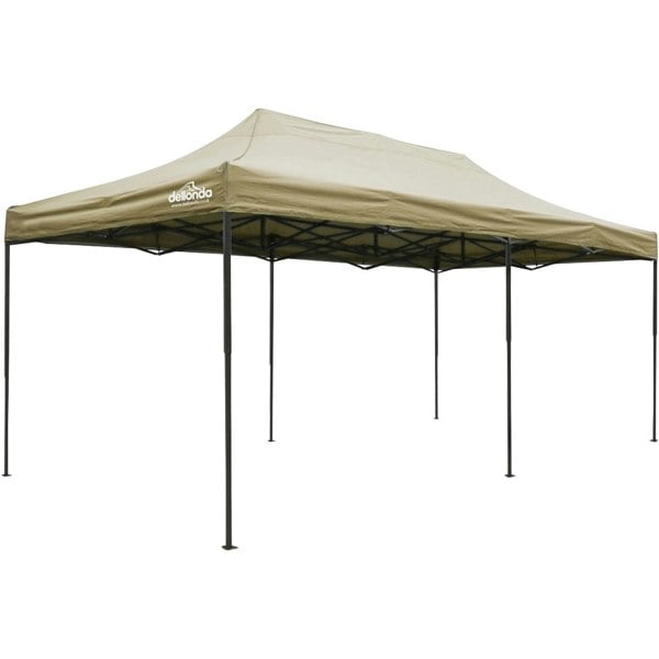 3x6m Pop-Up Gazebo - BEIGE Heavy Duty Frame & Water Resistant - Garden Pavillion