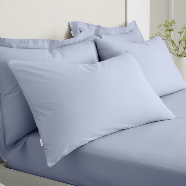 Bianca 200 Thread Count Cotton Percale Standard Pillowcase Pair