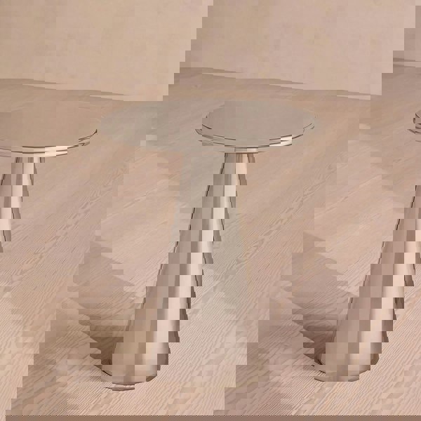 Abarca Side Table, Stainless Steel-Weilai Concept