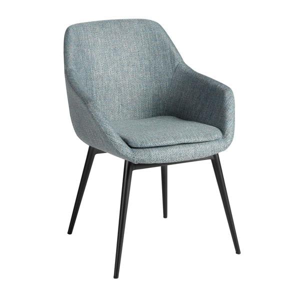 Angel Cerdá Greyish Blue Marbled Fabric Chair 4221