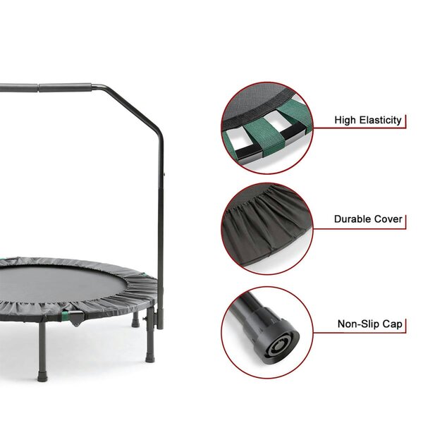 Marcy ASG40 Mini Trampoline Safety Bar Compact 102cm Diameter Foldable