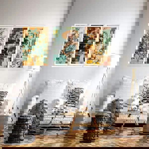 Wall Art For Living Room Modern | Set of 3 Italian Lifestyle Wall art Prints