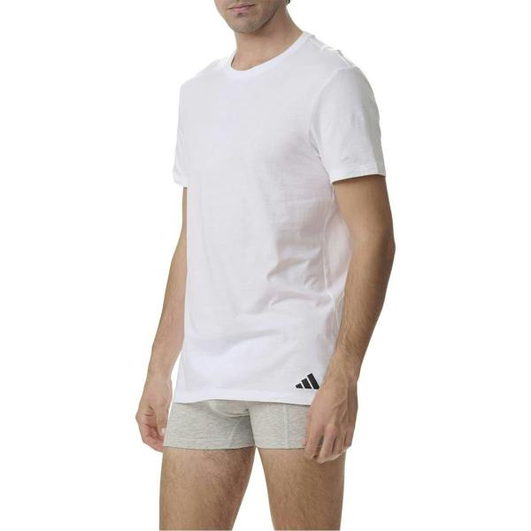 Adidas Mens T-Shirt (Pack of 3) - White - 