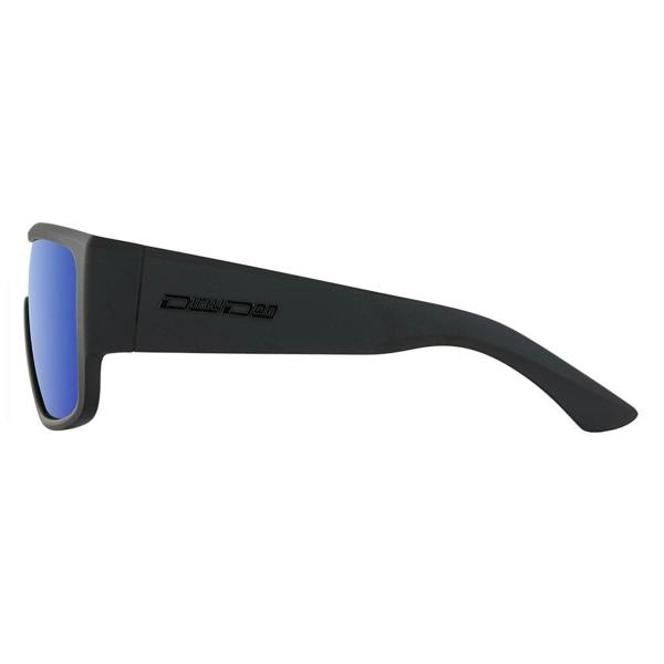 Dirty Dog TANK - Satin Black with Polarized Blue Mirror Lens