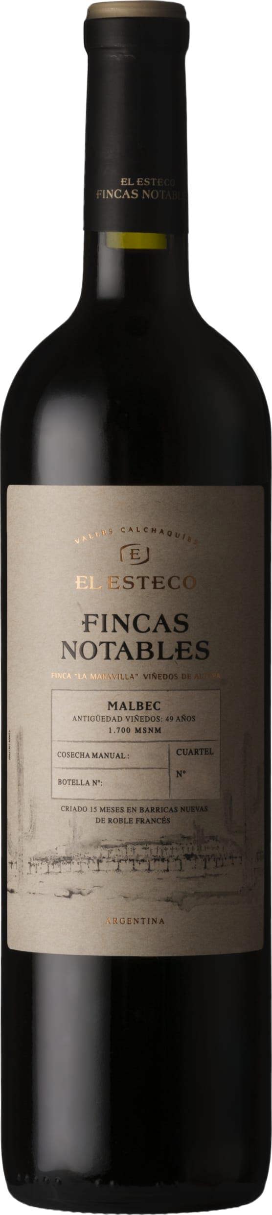 El Esteco Finca Notables Malbec 2022 75cl