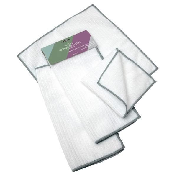 JVL Microfibre Cleaning Cloth - White / Grey