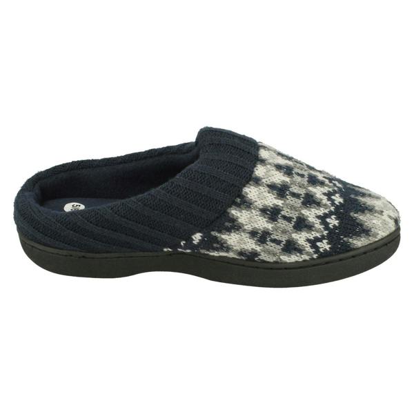 Four Seasons Ladies Four Seasons Knitted Mule Slippers Jane