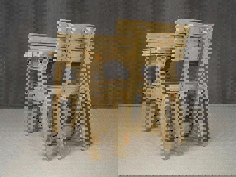 Victoria Space-Saving Picnic Table and Benches Set with Backrest – Wooden Outdoor Dining Set for Gardens and Patios
