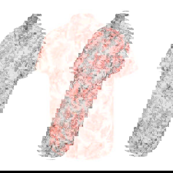 Mountain Warehouse Mens Tropical Leaves Shirt - Rust/White - 