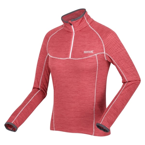 Regatta Yonder Half Zip Women's Quick Drying Running Fleece Top - Mineral Red