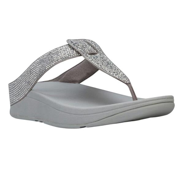 Fit Flop Womens/Ladies Isabelle Toe Post Sandals - Silver - 