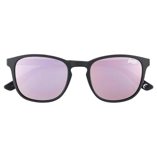 Superdry Sunglasses SDS Summer6 191 Matte Black Pink Mirror