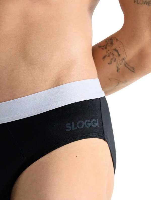 Sloggi Go ABC 2.0 2-Pack Midi Briefs, Black