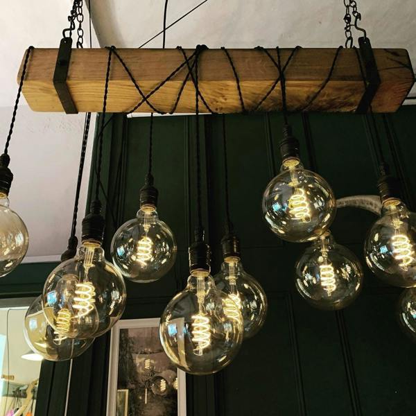 Rustic Beam Glow – Made to Measure Wooden Chandelier
