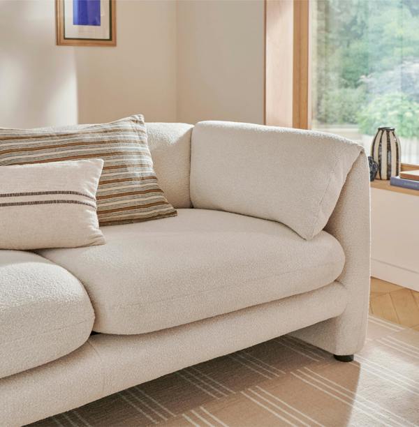 The Great Sofa Company Carter Sofa, Boucle Cream