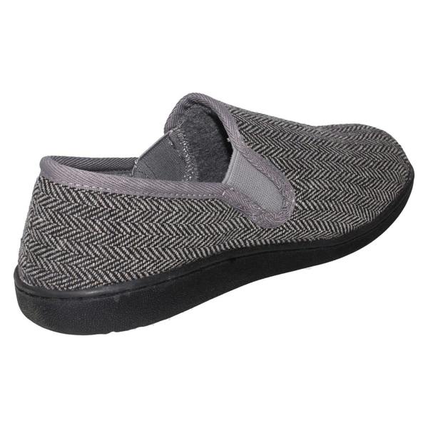 Clarks Mens Clarks Textile Slip On Twin Gusset Slippers King Ease