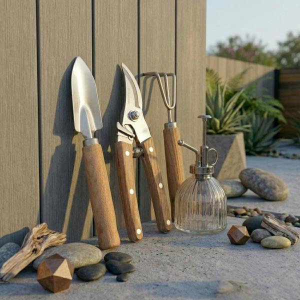 Garden Greatness Rustic 4 Piece Garden Tool Set