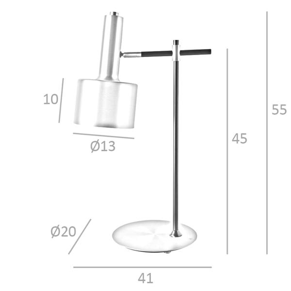 Angel Cerdá Table lamp gold aluminium and black steel 8068