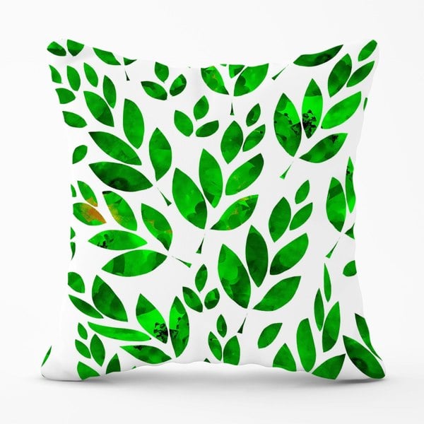 Warren Reed Watercolor Abstract Leaves Cushions