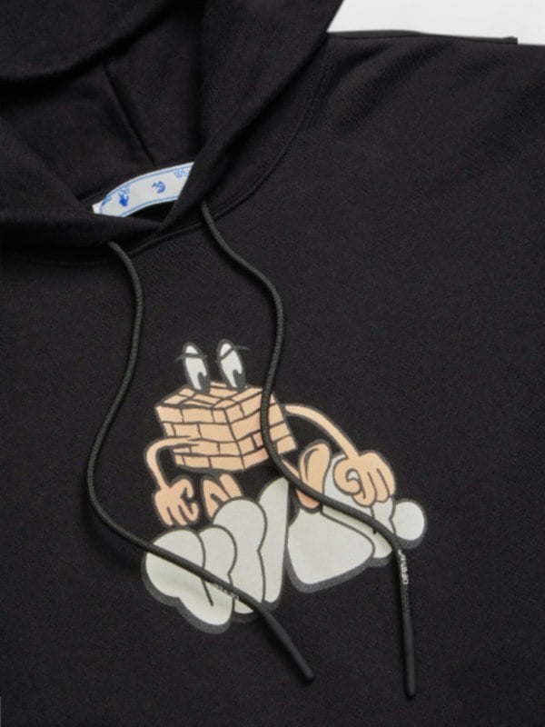 Off - White Brick Concept Hoodie Black - Supplied FashionOff - White
