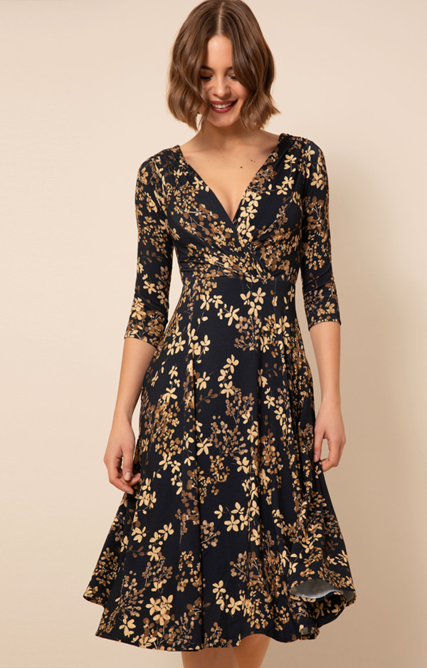 Alie Street London Annie Dress Short Petite - Golden Blossom