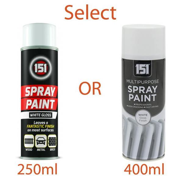 151 White Gloss Spray Paint 400ml