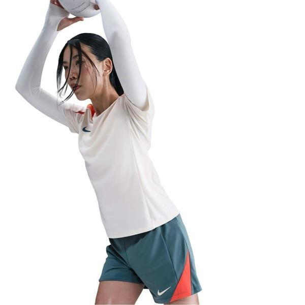 Nike Womens/Ladies Strike Football Shorts - Blue/Orange - 