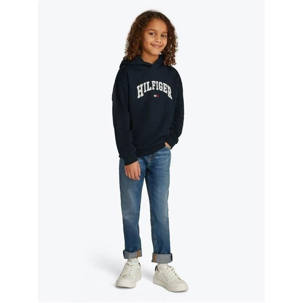 Tommy Hilfiger Childrens/Kids Varsity Regular Hoodie - Navy - 
