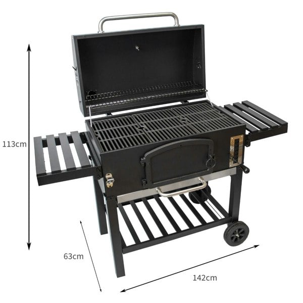 Monstershop XXL BBQ Smoker Grill & Union Jack Bunting