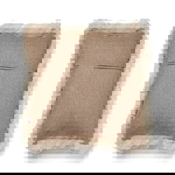 Wool Cushion | LW trim  | 52x52 cm Beige/Linen