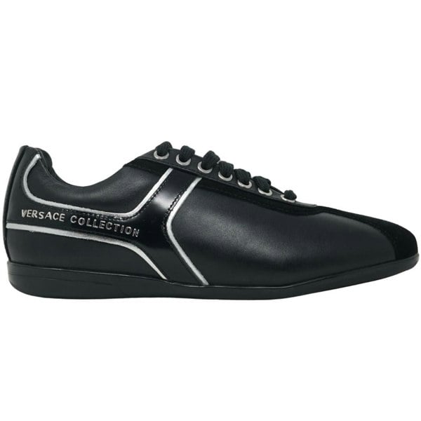 Versace Collection Logo Low Cut Sneakers - Black