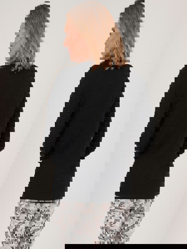 PennyPlain Front Button Cardigan - Black