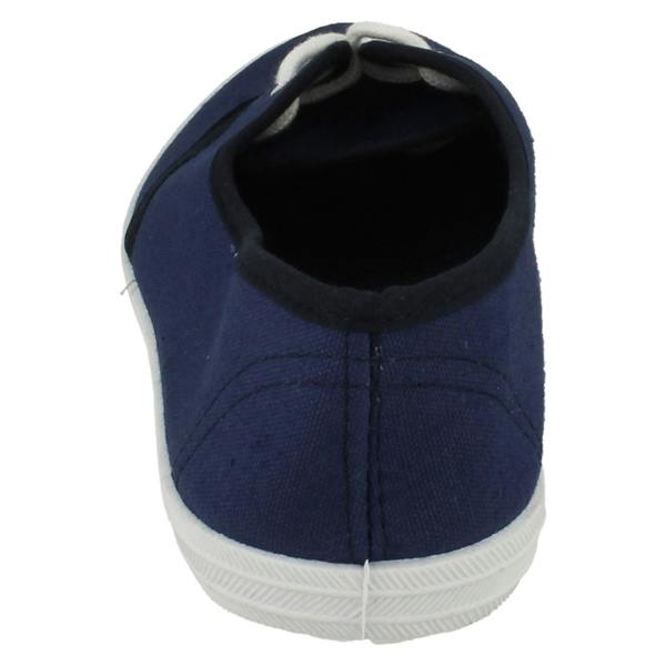 Spot On Ladies Spot On Casual Lace Up Plimsolls F8792