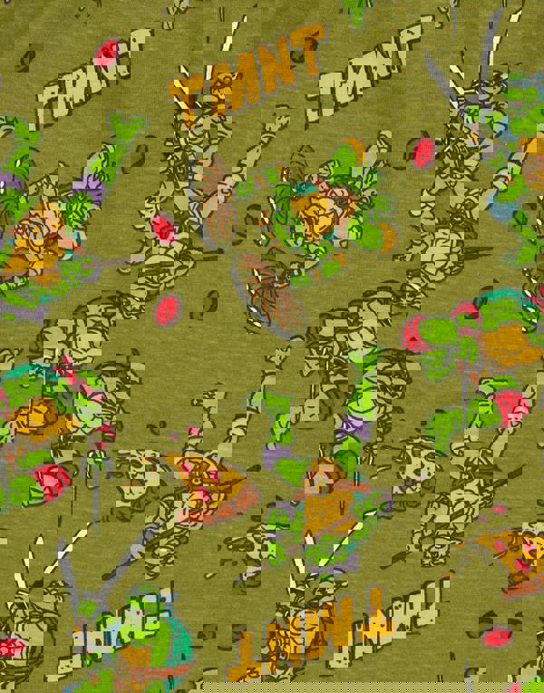 Teenage Mutant Ninja Turtles Mens Green Multi-Character All-Over Print Lounge Pants