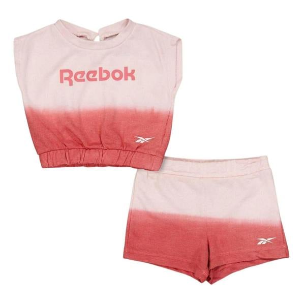 Reebok Toddler Ombre Sleeveless Shirt And Shorts Set - Sun Kissed Coral - 