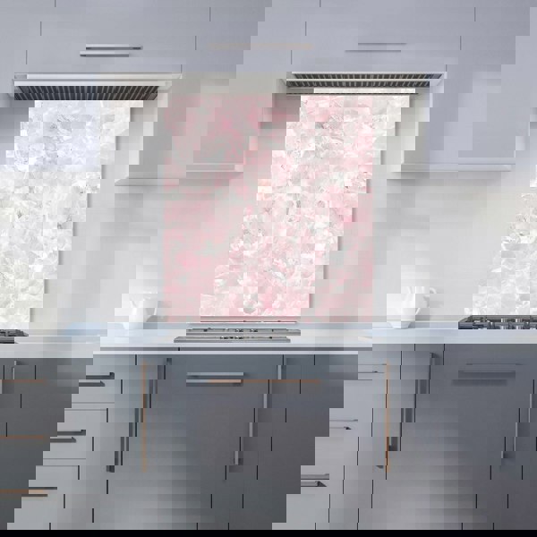 Warren Reed - Designer Polished Pink Quartz Effect Kitchen Splashback