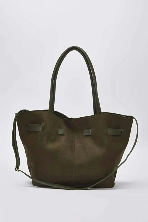 WOVCOR Soft Suede Handle and Crossbody Tote Shoulder Bag